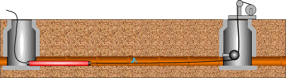 Graphic of a typical spot lining procedure