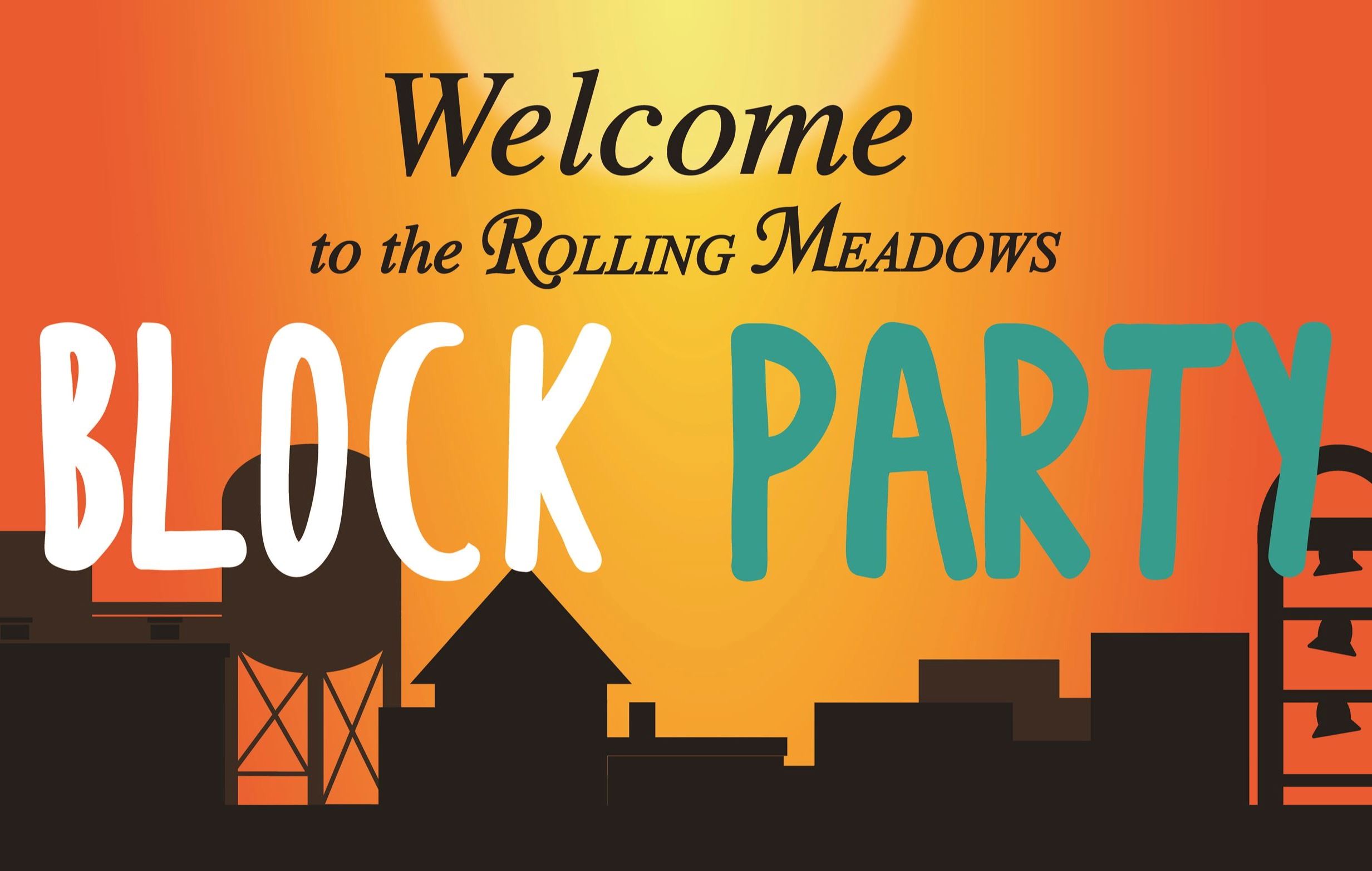 BLOCK PARTY WELCOME SIGN 4x6