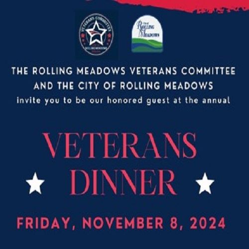 Veterans Dinner invitation for Friday, November 8th 2024